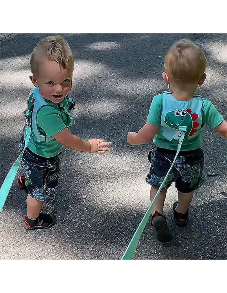 Correa Antipérdida para Niños Verde - Arnés de Seguridad Unisex