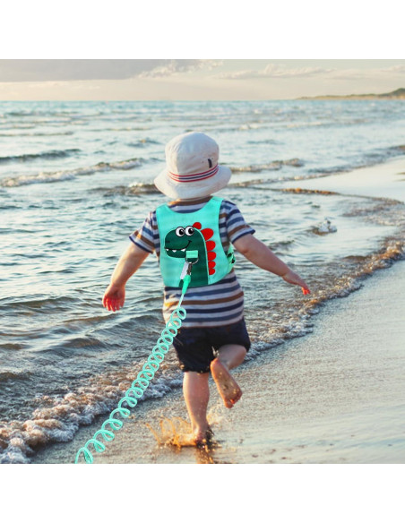 Correa Antipérdida para Niños Verde - Arnés de Seguridad Unisex
