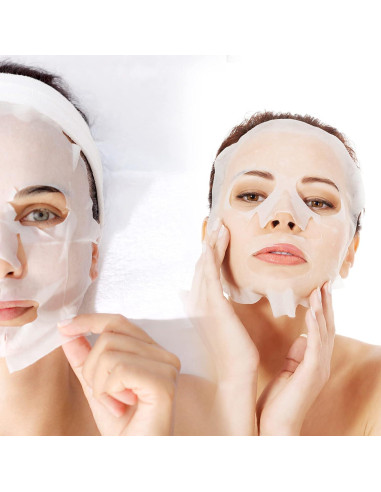 100PCS Hoja de Máscara Facial de Algodón Comprimido SADYFON