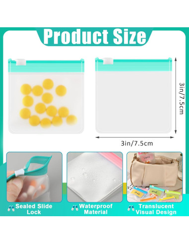 Bolsas de Píldoras Reutilizables MARFOREVER 25 Pcs Organizador