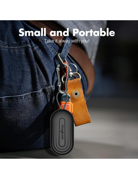 Estuche para Tapones de Oídos Hearprotek Negro - Compacto y Duradero