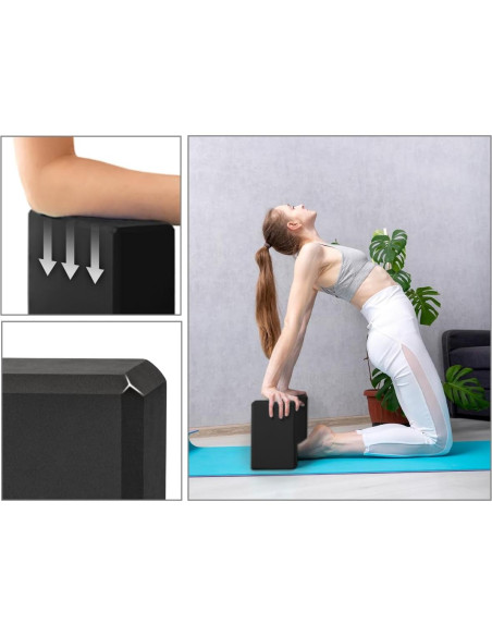 Bloques de Yoga Exerz 2 Pack Antideslizantes 23x15x7.5 cm Bloques de Yoga Exerz 2 Pack Antideslizantes 23x15x7.5 cm