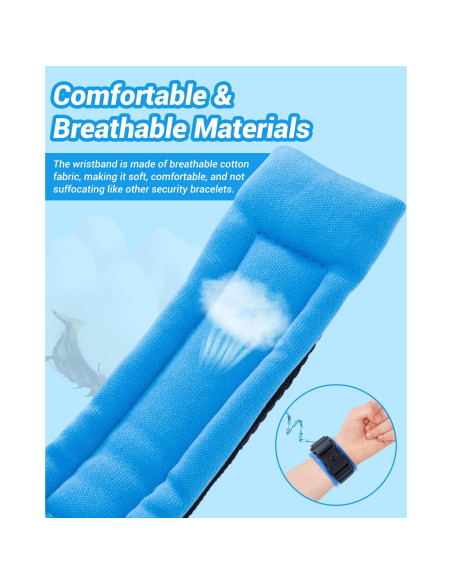 Correa de Seguridad para Niños Dr.meter 2 Paquetes 1.5m Naranja 2.5m Azul