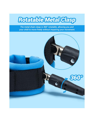 Correa de Seguridad para Niños Dr.meter 2 Paquetes 1.5m Naranja 2.5m Azul