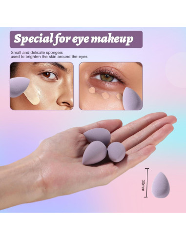 Juego de Esponjas de Maquillaje BS-MALL 14 Pcs Multicolores