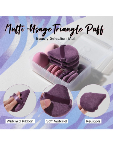 Juego de Esponjas de Maquillaje BS-MALL 14 Pcs Multicolores