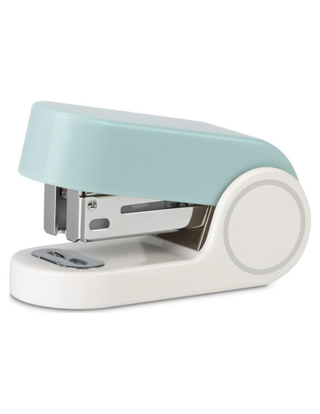 Grapadora Mini Urradia Azul 20 Hojas 830 Grapas Compacta