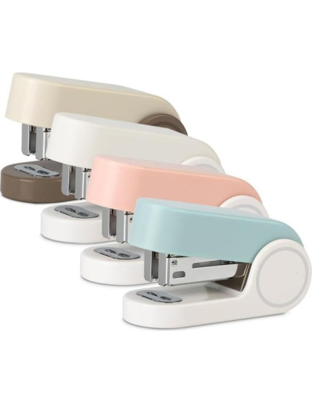 Grapadora Mini Urradia Azul 20 Hojas 830 Grapas Compacta