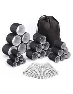 Juego de Rulos para Cabello Selizo 36 Piezas Negro