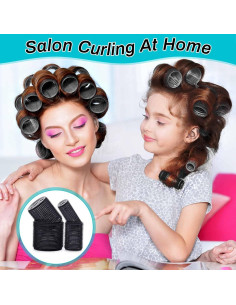 Juego de Rulos para Cabello Selizo 36 Piezas Negro 2