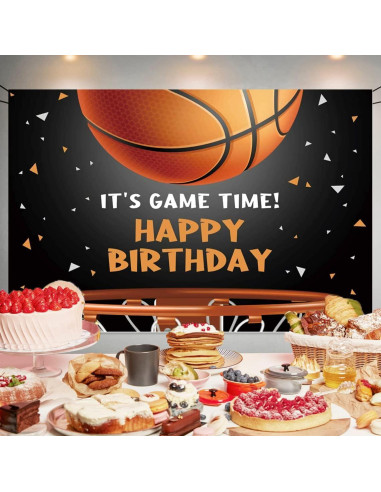 Banner de Cumpleaños Baloncesto DuftGu 180x120 cm