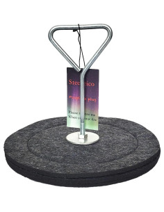 Tapón de Chimenea Stecoeico 9" Redondo 3 Capas Fieltro 2