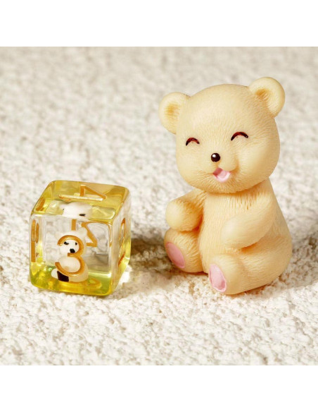 Juego de Dados DND Oso de Miel 7PCS con Bolsa de Terciopelo Juego de Dados DND Oso de Miel 7PCS con Bolsa de Terciopelo