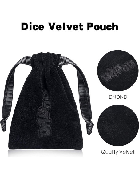 Juego de Dados DND Oso de Miel 7PCS con Bolsa de Terciopelo Juego de Dados DND Oso de Miel 7PCS con Bolsa de Terciopelo