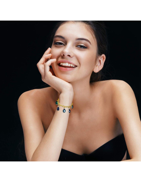 20 Pulseras de Cadena de Acero Inoxidable Junkin 18 cm Dorado