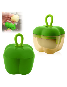 Juego de 2 Rodillos Quitapelusas Reutilizables EQUNROY Verde