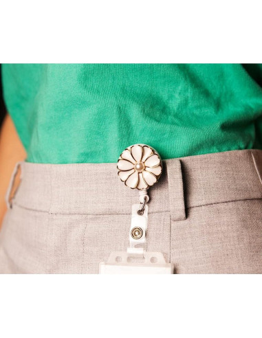 Porta Credencial Retráctil Qinsuee - Paquete de 3 Negros