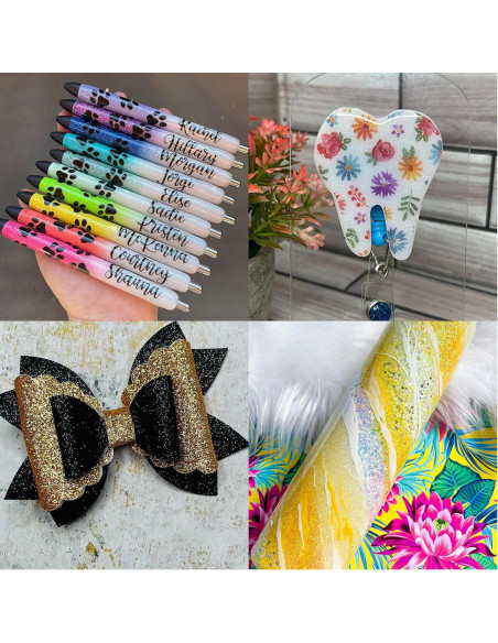 Juego de Brillantina Fina Holográfica Linwulte 20 Colores 300g