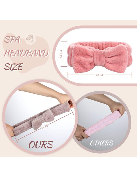 Banda de Spa VITEVER 4 Pack Diadema Maquillaje Microfibra