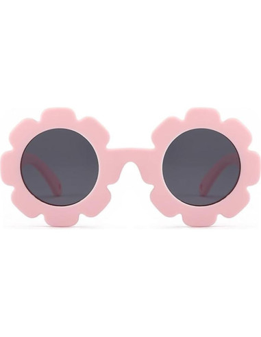 Gafas de sol polarizadas para bebés con correa ajustable - Rosa