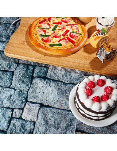 Mantel de Plástico Irenare Medieval 1.3x2.2m Estilo Piedra