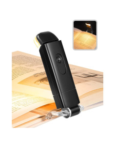 Luz de Lectura DEWENWILS LED Ámbar Recargable USB Clip On