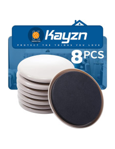 Deslizadores de Muebles Kayzn 12.7 cm Redondos Reutilizables