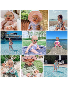 Gafas de sol polarizadas COCOSAND para bebés 0-24 meses UV 2