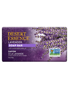 Barra de Jabón de Lavanda Desert Essence 142g - Hidratante y Suavizante
