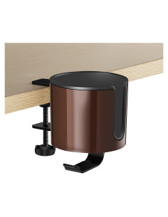 Soporte para Tazas y Auriculares GUNKING 2-en-1 Marrón Café
