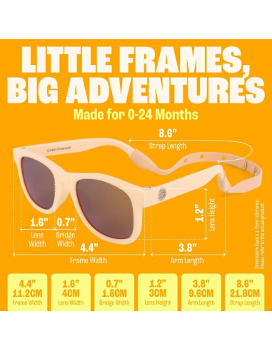 Gafas de sol polarizadas Baby Sunnies para bebés 0-24 meses