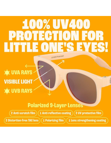 Gafas de sol polarizadas Baby Sunnies para bebés 0-24 meses