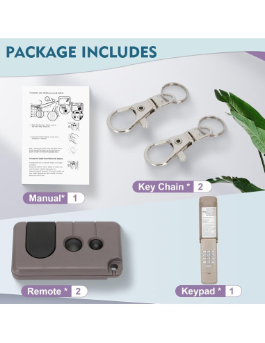 Control Remoto de Puerta de Garaje Cooouds 2x139.53753 + Teclado