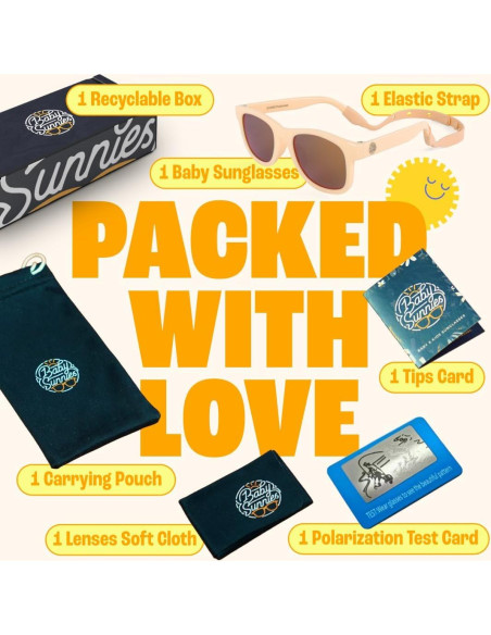 Gafas de sol polarizadas Baby Sunnies para bebés 0-24 meses Gafas de sol polarizadas Baby Sunnies para bebés 0-24 meses