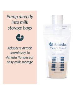 Adaptadores de Bolsa de Almacenamiento de Leche Ameda - 2 Unidades 2