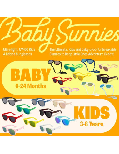 Gafas de sol polarizadas Baby Sunnies para bebés 0-24 meses
