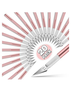 Cuchillos Exactos DIYSELF 20 Paquete Rosa - Manualidades y Arte