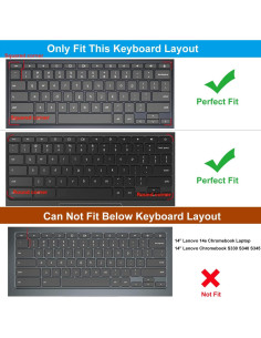 Cubierta de Teclado CaseBuy para Lenovo Chromebook 11.6" y 13" 2