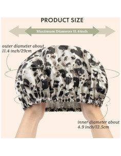 Gorros de Ducha Reutilizables AmazerBath 4 PCS Doble Capa 2