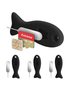 Juego de 4 Extractores de Tarjeta SIM WALLFID - Negro