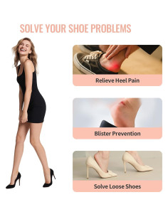 Almohadillas de Talón GEHENG 4D Cloud Beige - 2 Pares 2