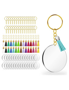 Kit de Llave Acrílica en Blanco Lganze 120 pcs Manualidades