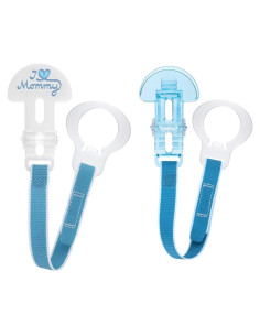 Clips para Chupetes MAM - 2 Paquete, Ajuste Universal, Libre de BPA