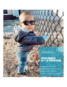 Gafas de sol polarizadas para bebés NU8041 con correa ajustable 2