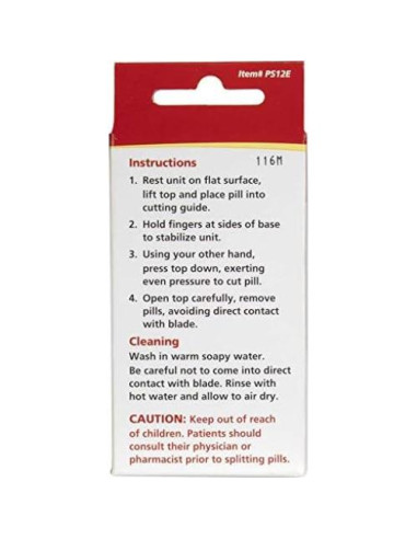 Cortador de Pastillas Acu-Life con Almacenamiento 5x3.8 cm