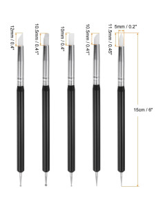 Set de 5 Herramientas de Esculpir en Arcilla HARFINGTON - Silicona y Acero Inoxidable 2