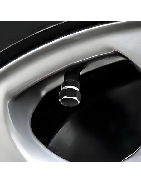 Tapones de Válvula de Neumático DBlosp 4 PCS Aleación Duraderos