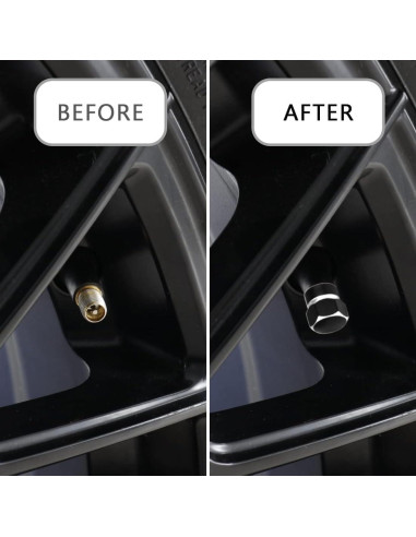 Tapones de Válvula de Neumático DBlosp 4 PCS Aleación Duraderos