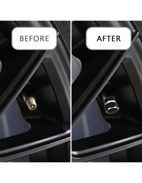 Tapones de Válvula de Neumático DBlosp 4 PCS Aleación Duraderos