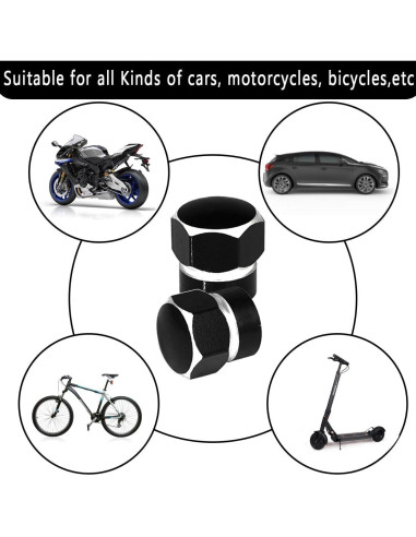 Tapones de Válvula de Neumático DBlosp 4 PCS Aleación Duraderos